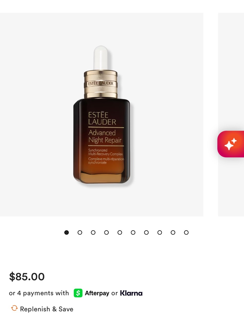 Never used- Estée Lauder Advanced Night Repair Serum - Brown and Gold Bottle 1oz